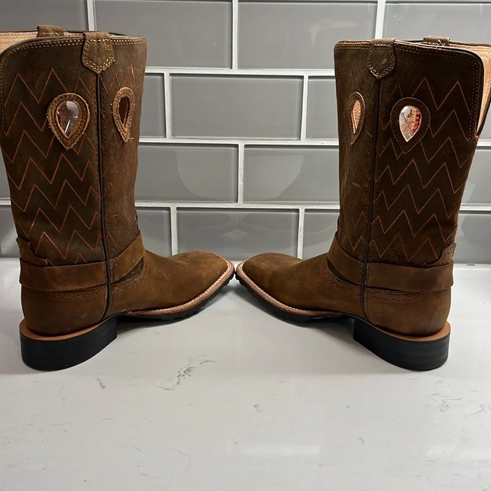 Wrangler Women's Size 5.5 B in Bronc Western Pull‎ On Boots w Calf Slits - NWOT - Picture 6 of 11